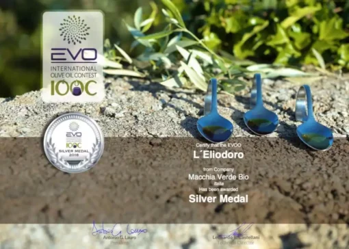 Vincitore del test dell'olio d'oliva a EVO Silver